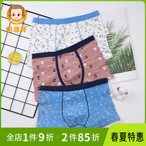 Hengyuan Xiang Children Underwear Boy Flat Corner Pants A Category Pure Cotton Breathable Pants Head Cartoon Boy Four-corner Pants Big Boy