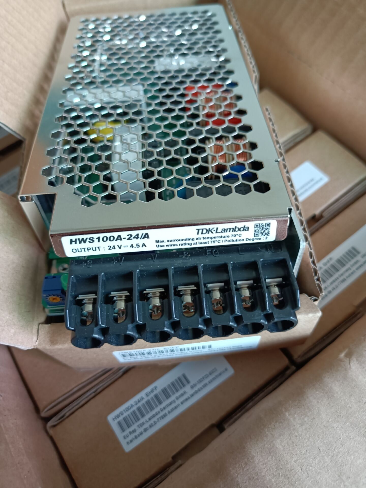 HWS100A-24 A TDK-LAMBDA 100W AC DC switching power supply tax increase included