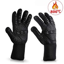 Amazon explosion 500-800 degree high temperature resistant spot aramid fire retardant Microwave Oven BBQ barbecue gloves