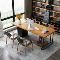 Set to customize Nordic minimalist solid wood Boss Desk bench Head of desk General Manager Desk Desk President Desk