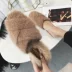 Baotou một nửa dép nữ mùa hè 2018 mới mùa đông cộng với giày lười cotton phiên bản Hàn Quốc đế bệt đế bằng lưới hồng ngoại sandal nữ Dép
