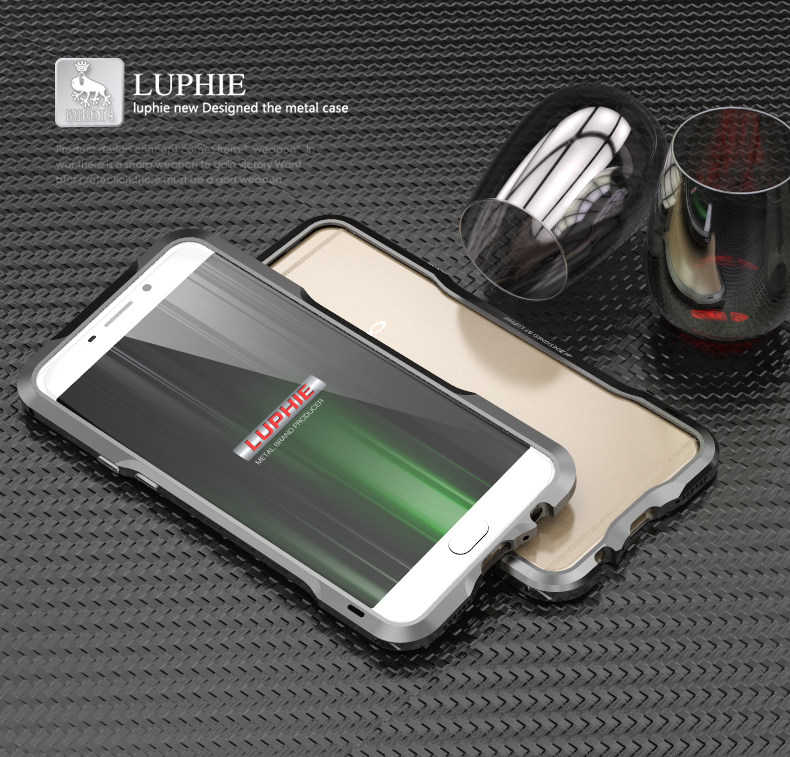 Luphie Incisive Sword Slim Light Aluminum Bumper Metal Shell Case for OPPO R9