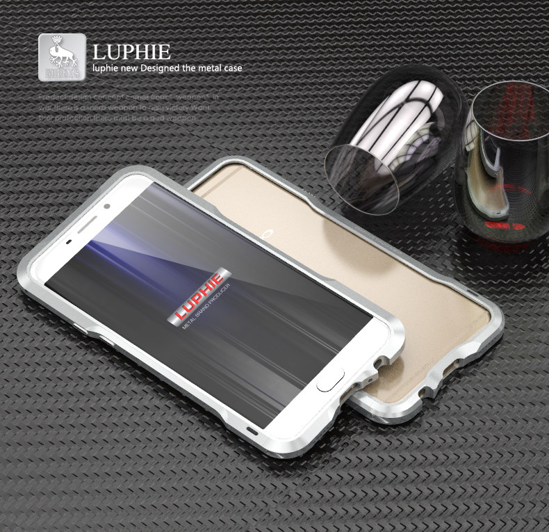 Luphie Incisive Sword Slim Light Aluminum Bumper Metal Shell Case for OPPO R9