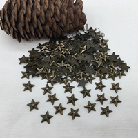10*10 пятиконечная звезда бронзового цвета 30 шт.