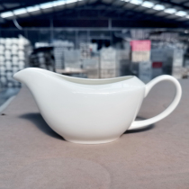 Big juice boat juice bucket Tangshan pure white bone china premium product condiment utensils sauce utensils Western tableware
