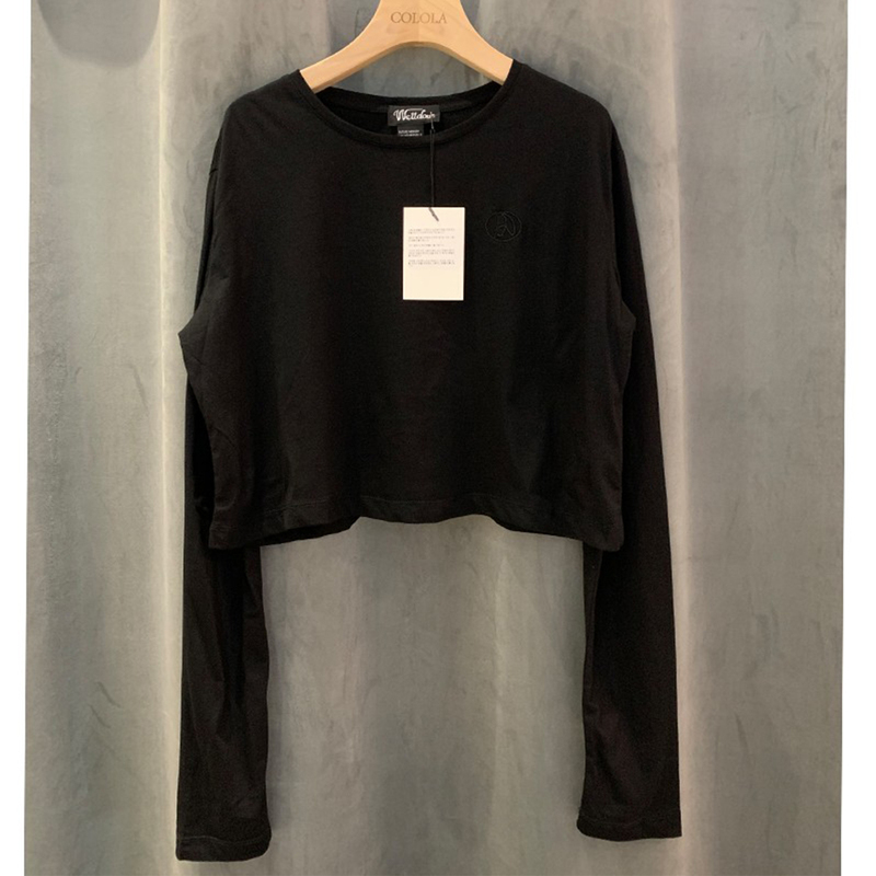 We11 Yang Mi, Ouyang Nana, Li Feier Celebrity Style Sun Protection Inner T-Shirt Short Top Long-Sleeve Base Shirt for Women We11 Yang Mi, Ouyang Nana, Li Feier Celebrity Style Sun Protection Inner T-Shirt Short Top Long-Sleeve Base Shirt for Women
