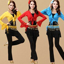 Square dance costume new suit middle-aged and old dance dance long sleeve table performance dance clothing autumn and winter Group dance clothing