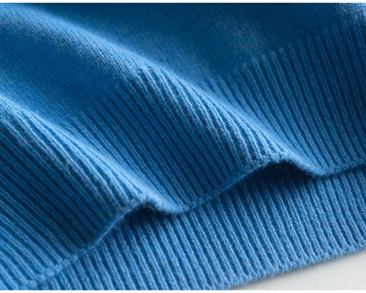 Mùa thu và mùa đông mới áo len cashmere tinh khiết nam cổ tròn dày áo len áo len thanh niên nửa cao cổ áo len dệt kim màu rắn sơ mi nam đẹp