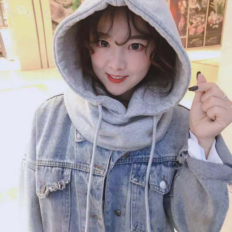 Down Jacket Hat Sold Separately, Detachable Fake Collar for Women's Korean-Style Sweatshirt, Fake Hat Collar with Hood, Removable