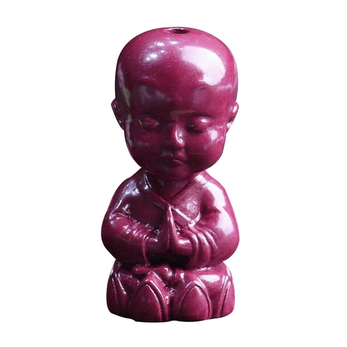 Аксессуары, природная руда, бусины, украшение-шарик, браслет из бисера ручной работы, цвета киновари