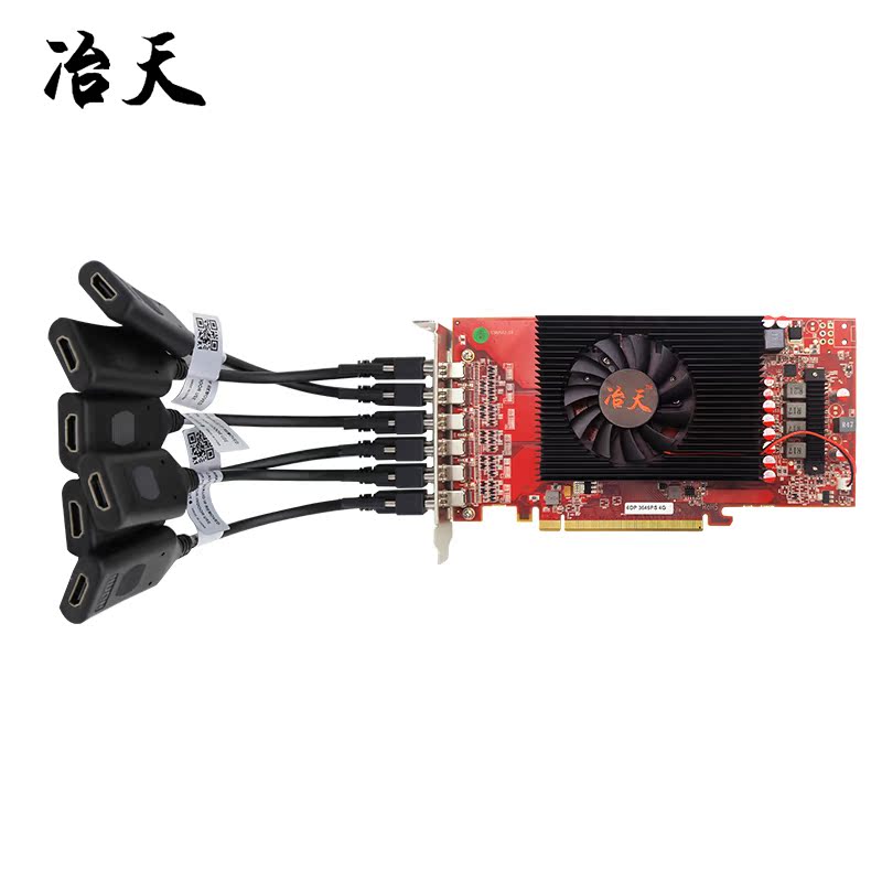 Metallurgical Graphics Card R7 360 4GB 6 Lianscreen 6HDMI 6DVI 6 Output Professional splicing New