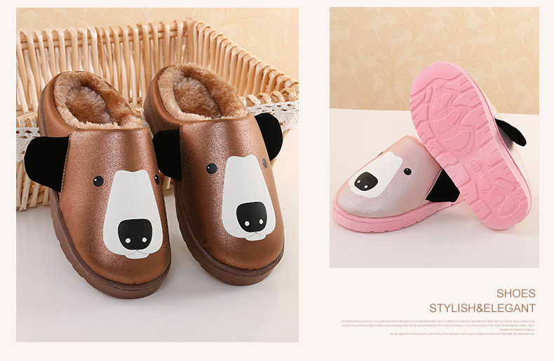 Pantoufles enfants en autre pour hiver - semelle caoutchouc - Ref 1011444 Image 31