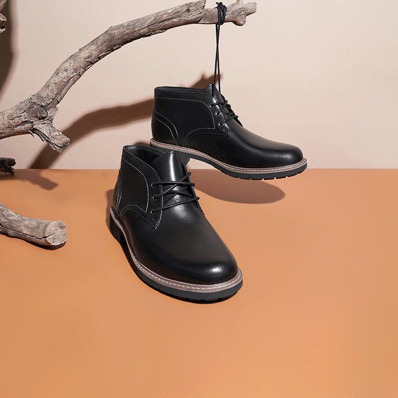 其乐Clarks 复古英伦风 男贝特裸靴 休闲皮鞋 图1