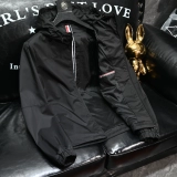 Осенняя однотонная качественная мужская ветрозащитная куртка для отдыха, европейский стиль, облегающий крой