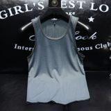 Мужской летний дышащий спортивный шелковый жилет для спортзала, облегающий крой, в корейском стиле, в обтяжку