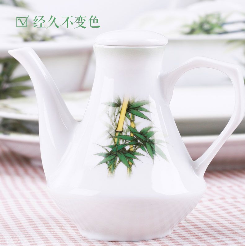 Red leaves jingdezhen ceramic 88 dishes suit Chinese wind tableware Chinese creative move bowls plates gifts