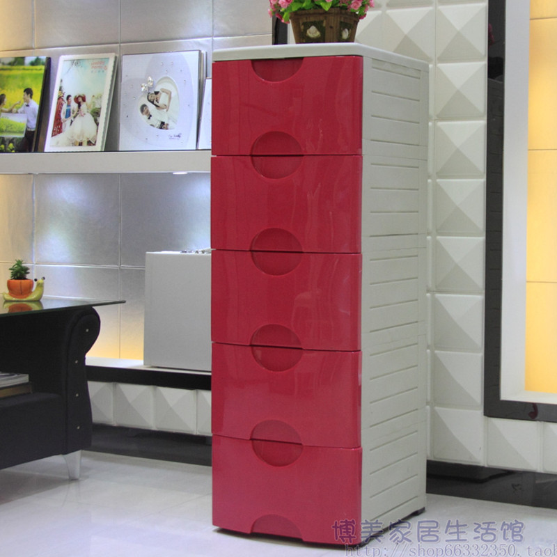 Kangjia thickened storage cabinet Plastic drawer cabinet Finishing storage cabinet Baby wardrobe Children's toy cabinet Bed cabinet