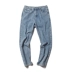 Thương hiệu phong cách Nhật Bản quần cũ giản dị giặt quần jean nam retro chân cà rốt quần chín quần