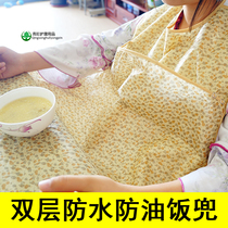 One-piece dropshipping one-stop shipping Japanese elderly bibs waterproof rice pockets large bibs oil-proof adult aprons and rice bags