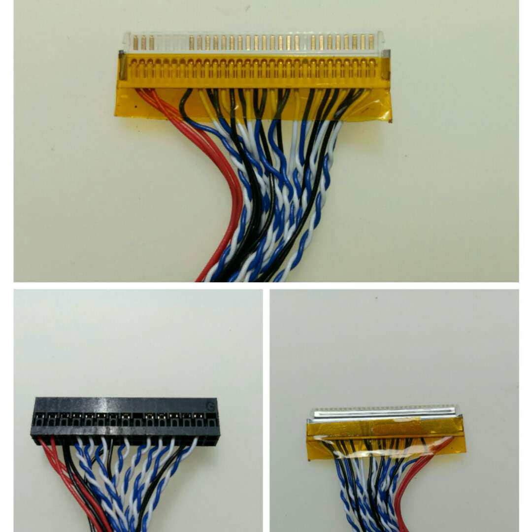 FIX-30Pin-s6-chip screen line Lehua Dingke definition screen line LVDS LCD screen commonly used dual six-screen line