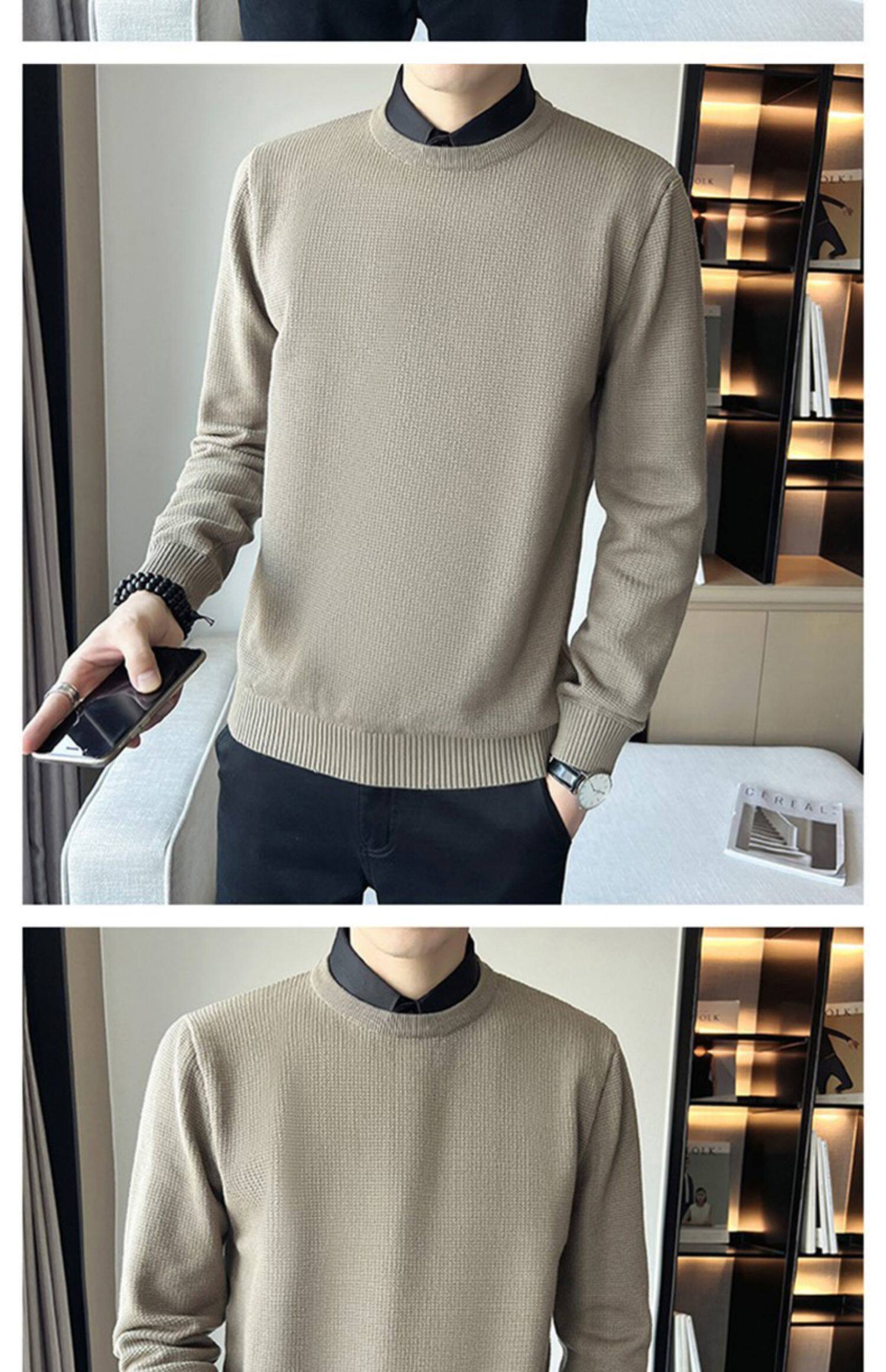 Джип, трикотажная рубашка, мужской демисезонный свитер, элитный трикотажный комплект, облегающий крой, стиль jeep spirit 