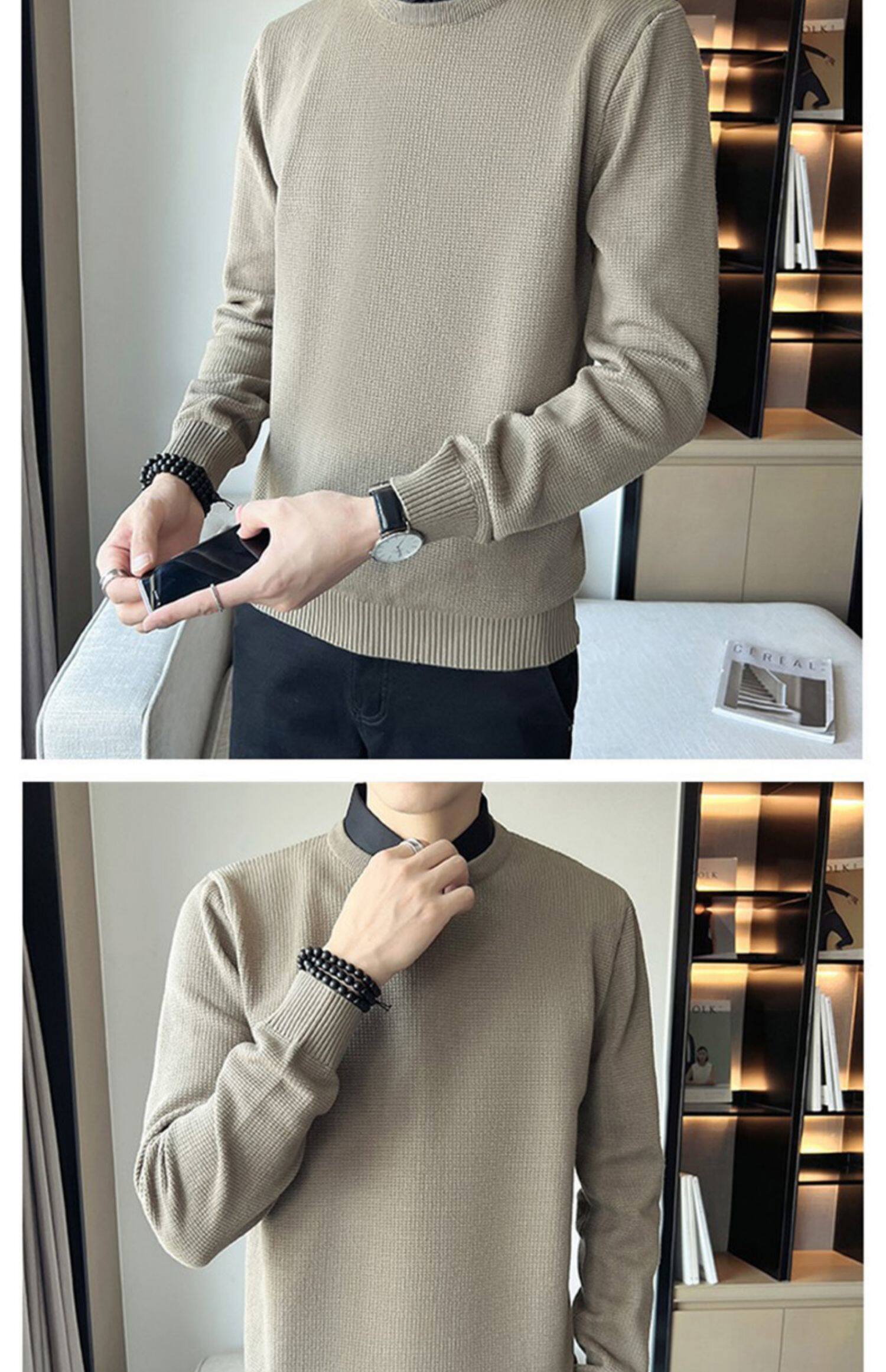 Джип, трикотажная рубашка, мужской демисезонный свитер, элитный трикотажный комплект, облегающий крой, стиль jeep spirit 