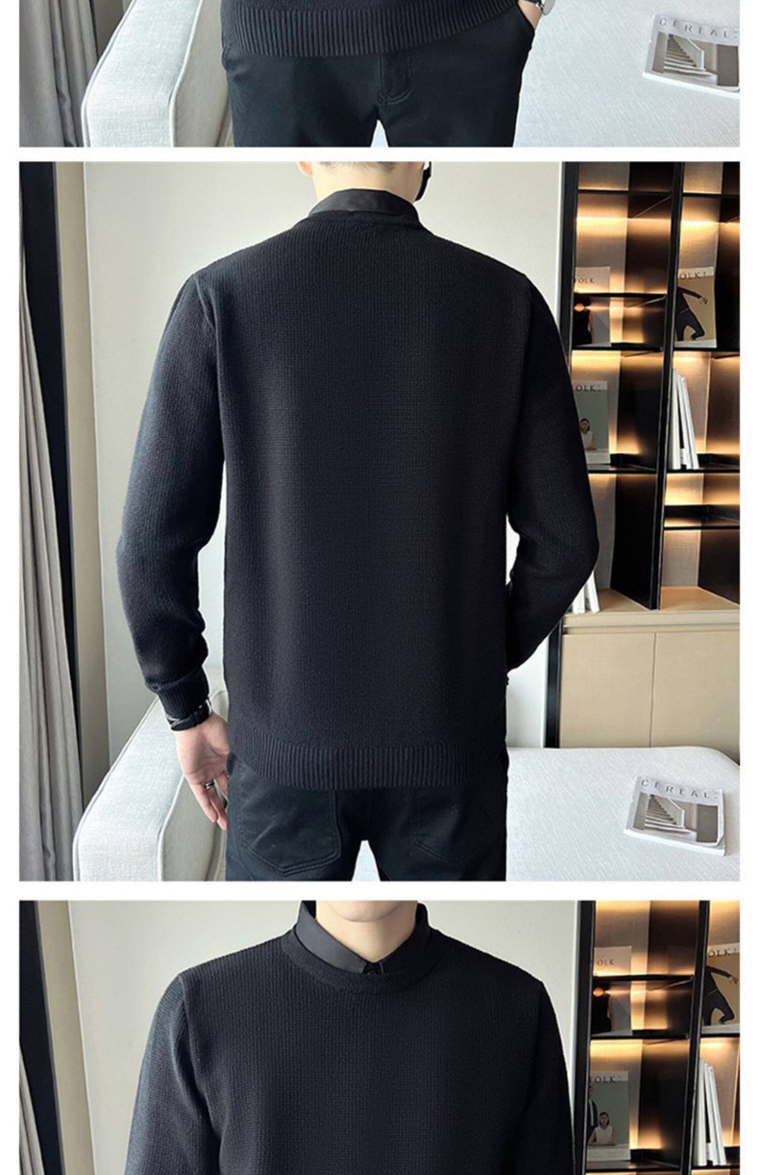 Джип, трикотажная рубашка, мужской демисезонный свитер, элитный трикотажный комплект, облегающий крой, стиль jeep spirit 