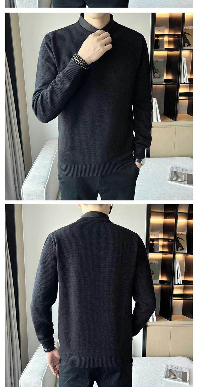 Джип, трикотажная рубашка, мужской демисезонный свитер, элитный трикотажный комплект, облегающий крой, стиль jeep spirit 