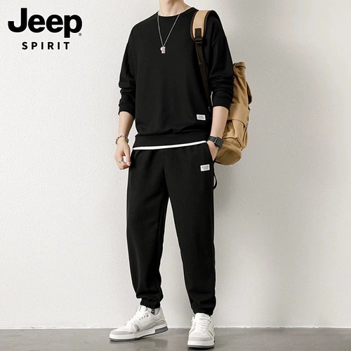 JEEP SPIRIT Футболка, осенний комплект для отдыха, спортивные штаны
