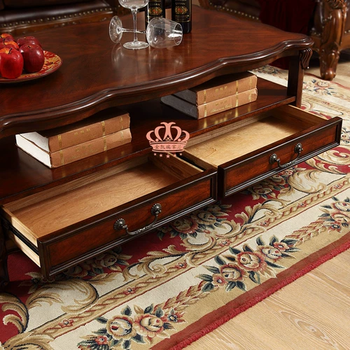 Kim Kaarie Home Mabrishing American Coffee Time Brexit твердые деревянные ящики с твердым деревом хранения резного журнального стола с низким столом чая