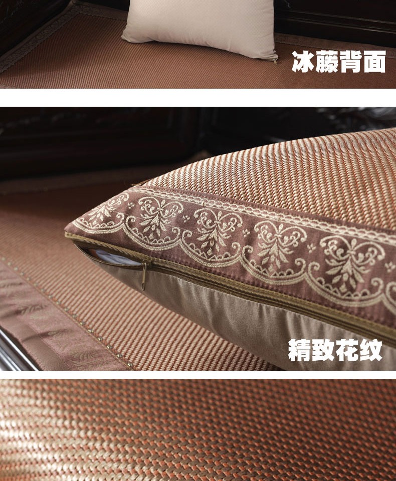 Sofa Gối Đệm mùa hè Tre Mat Mahjong Gối Giường Xe Eo Văn phòng Gối thắt lưng - Trở lại đệm / Bolsters gối tựa lưng cao cấp