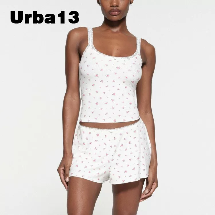 URBA13 buyer store genuine spot SKIMS Kardishan Valentine's Day Limited Flower Lace Thread Vest