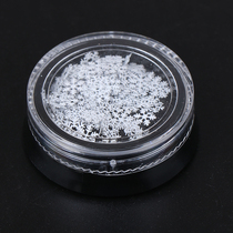 White snowflake ultra-thin sequins