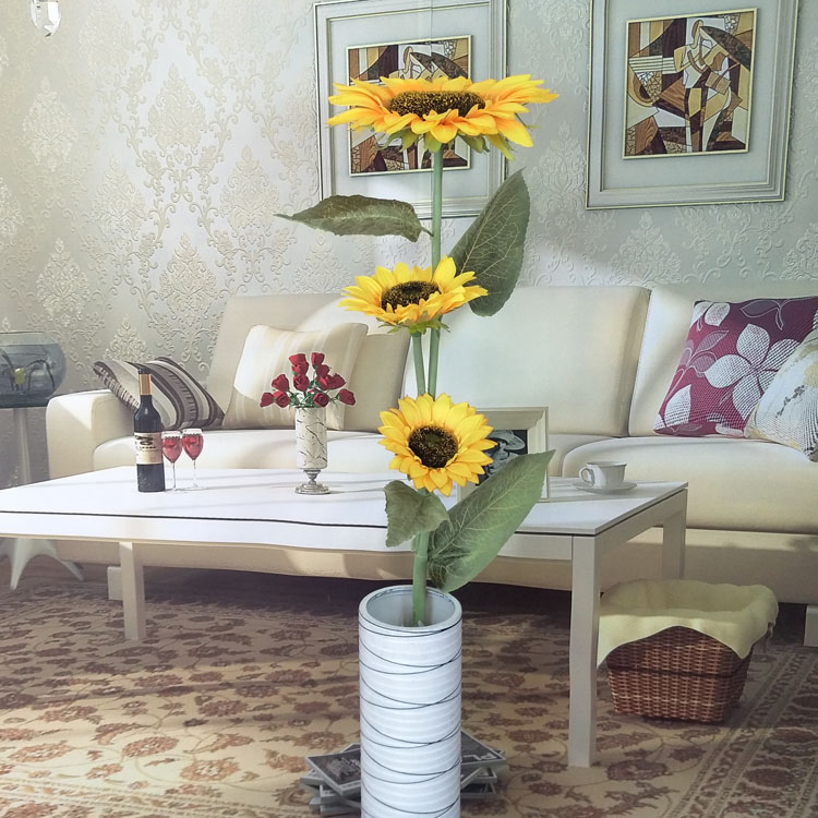 Sunflower Artificial Flower Fake Living Room Floor Decoration Sunflower Artificial Flower Fake Living Room Floor Decoration Ornaments Dried Flowers Simulation Sun Eternal Bud