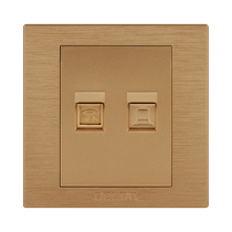 Delixi telephone computer socket telephone line network cable network socket 86 type concealed wall switch panel