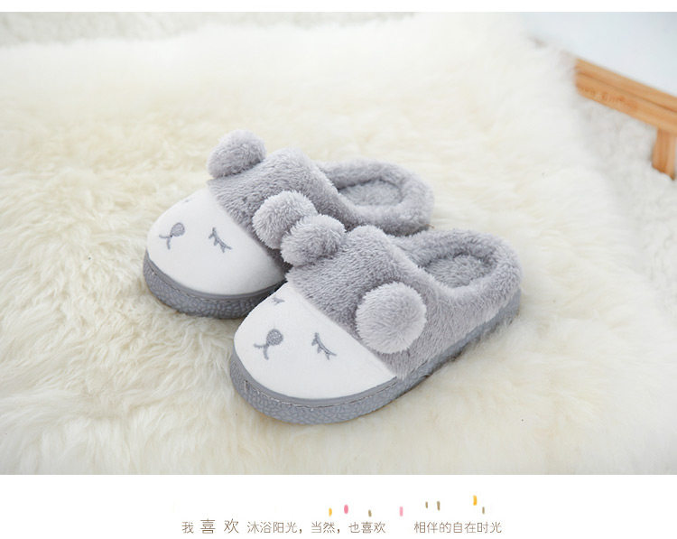 Pantoufles enfants en suède pour hiver - semelle caoutchouc - Ref 1032333 Image 31