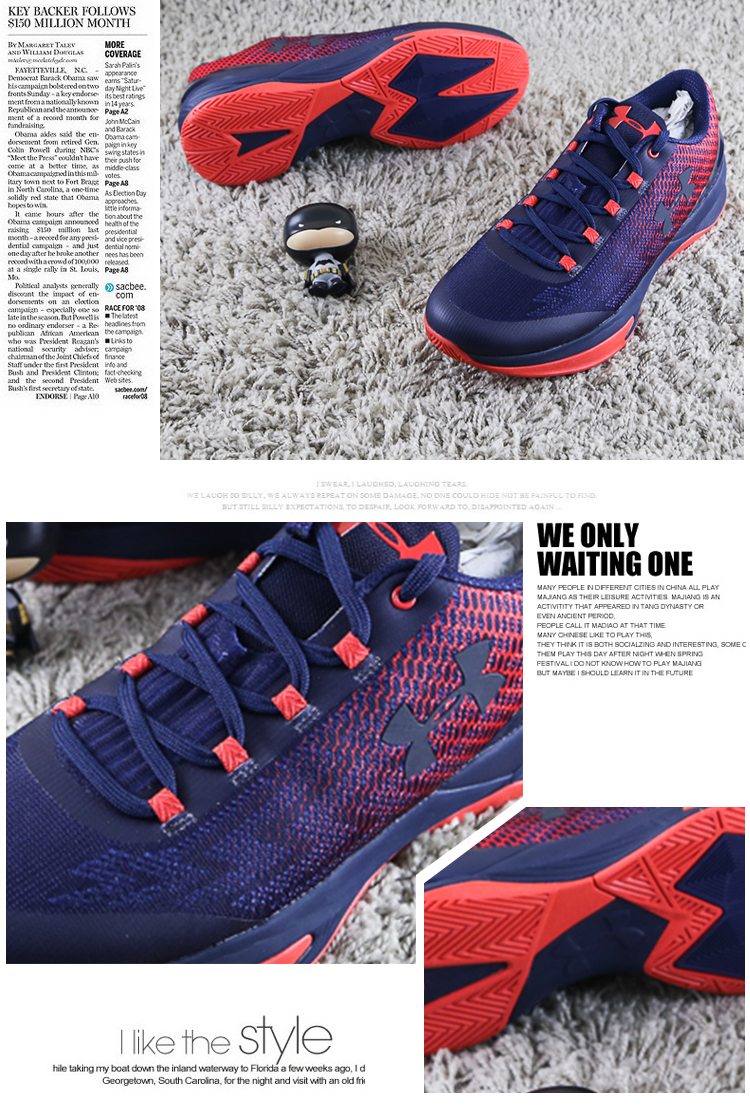 Cô gái Đài Loan thể thao UnderArmour Một người đàn ông Dema UA giúp đỡ ngoài sân mang giày bóng rổ thực tế 1286379 giày thể thao cao cổ