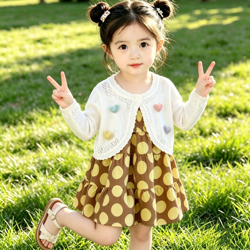 Girls' Summer Ice Silk Shawl, Thin Knitted Cardigan for 1-6 Year Old Babies, Breathable Outerwear Air Conditioning Jacket for Children Girls' Summer Ice Silk Shawl, Thin Knitted Cardigan for 1-6 Year Old Babies, Breathable Outerwear Air Conditioning Jacket for Children