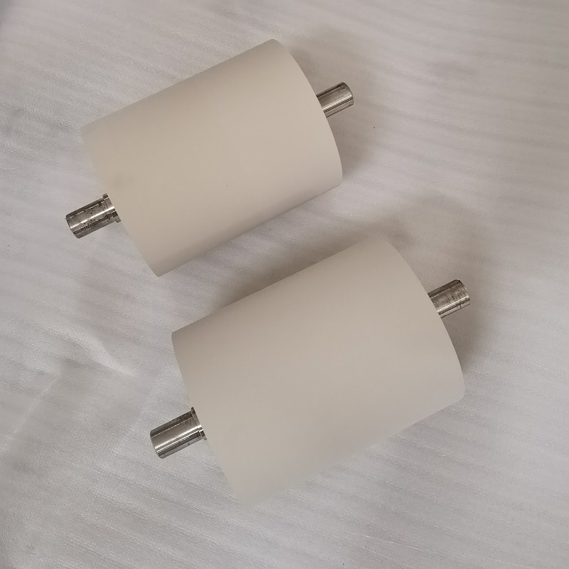 Customized high temperature resistant silicone conveyor belt roller polyurethane coated rubber roller coating machine rubber wheel melt spray cloth winding roll