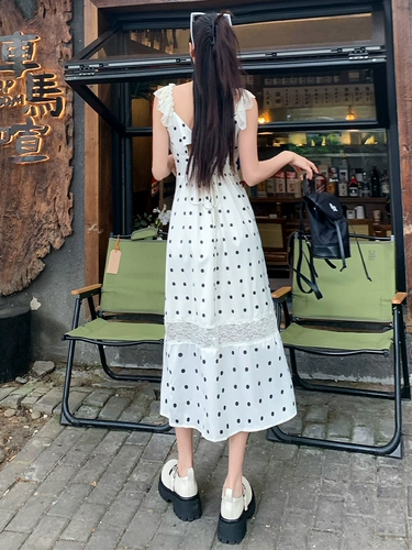 Кружевное летнее платье-комбинация, юбка, небольшой дизайнерский приталенный корсет, платье, с акцентом на бедрах