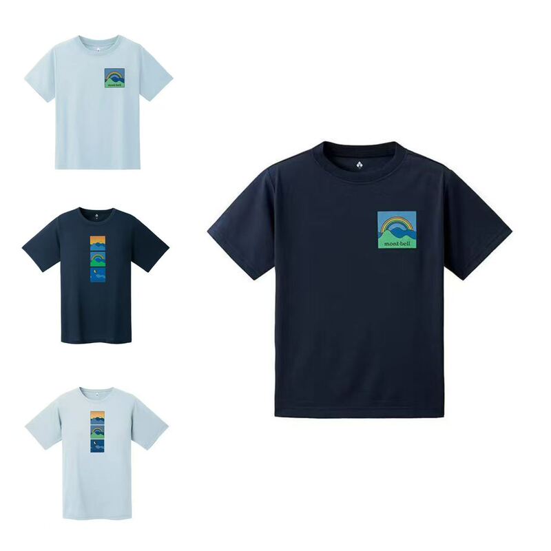 (Not Available for Coupons) M.Bell Children's Quick-Drying Rainbow Short-Sleeve Shirt 1114808/1114807/1114784