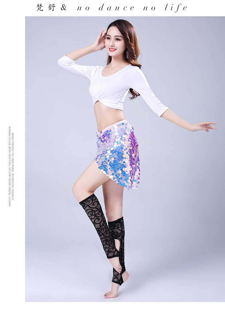 Fan Shu múa bụng trang phục phù hợp với quần áo khiêu vũ 2019 mới tập nữ áo sơ mi váy trang phục tập thể dục - Khiêu vũ / Thể dục nhịp điệu / Thể dục dụng cụ giày múa bale