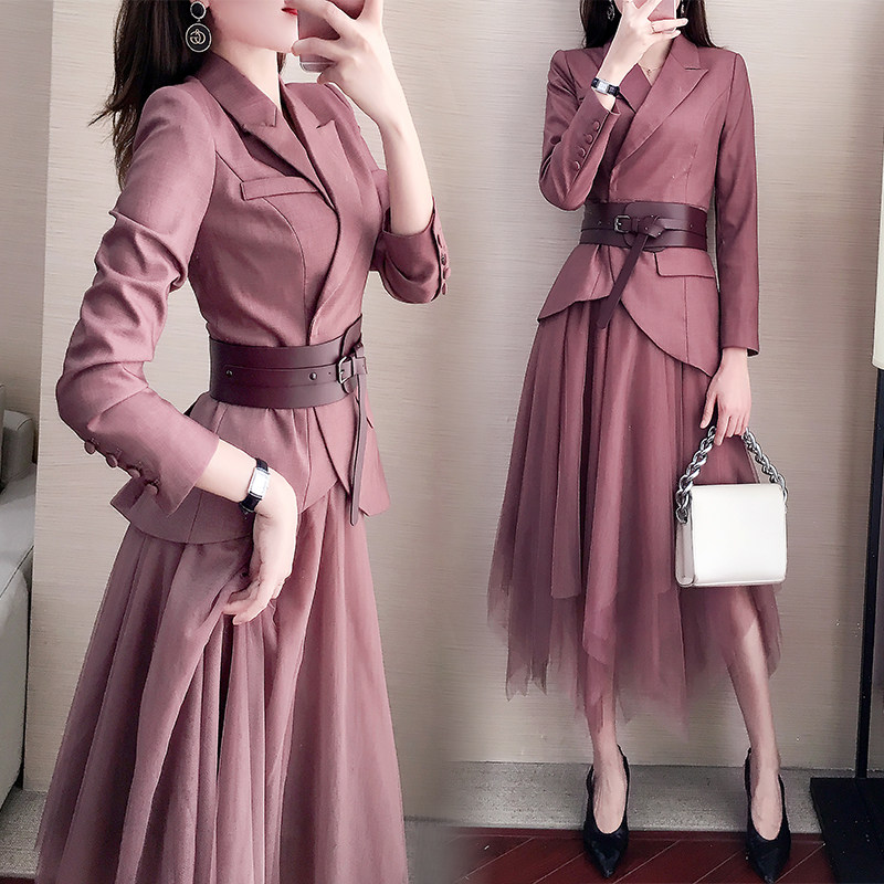 Legal Suit Foreign Dress Women Suit 2022 Early Spring Fall New Professional Casual Temperament Two Sets Skirts