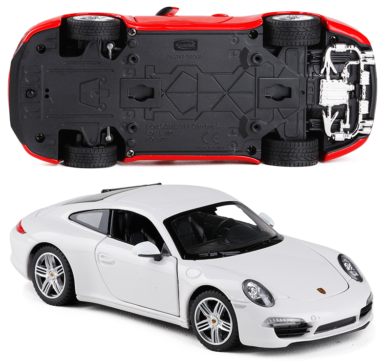 Rastar 1:24 Xe thể thao Porsche 911 Mô hình xe mô phỏng tĩnh bằng kim loại máy múc trẻ em