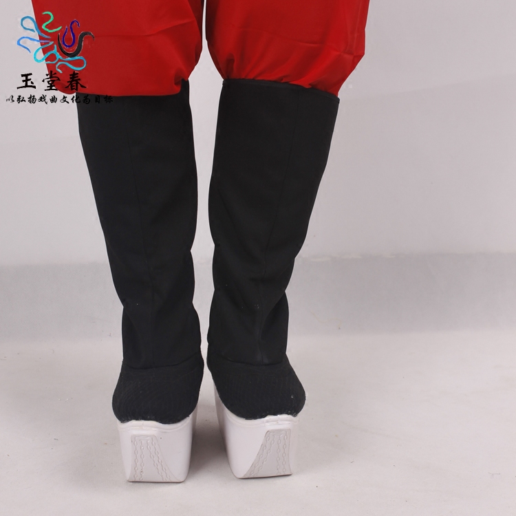Opera Martial Arts High Boots Plastic Thick Bottom Rubber Bottom High Boots Inner heightening DPRK Official Boot Performance Opera Shoes