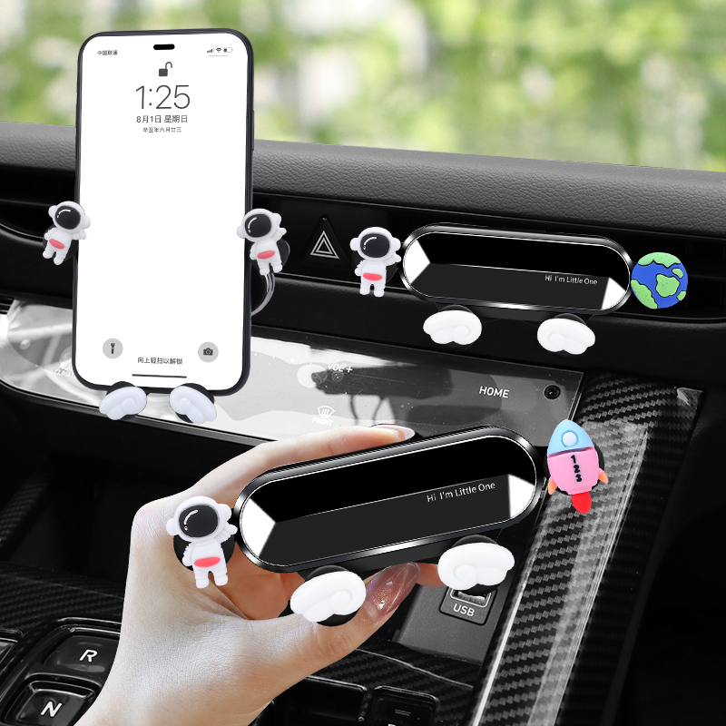 Mobile phone on-board mobile phone holder 2022 new female suction cup style car with air outlet car in-car navigation support fixed
