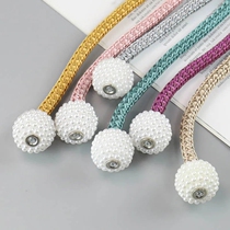 Curtain Strap Tie Rope Magnet Buckle Creative Curtain Buckle Rope Accessoires Hang Ball Tie Tie Tie Tie Lace Simple Pearl