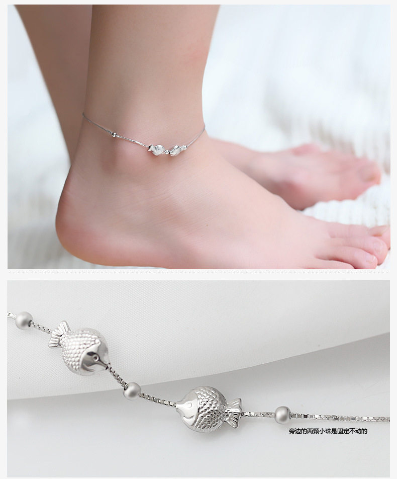 Bracelet de cheville Femme en Argenterie - Ref 3102363 Image 14