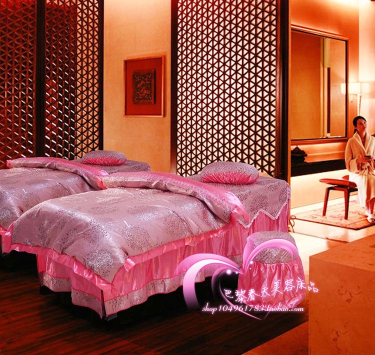 Vẻ đẹp mới trải giường bốn bộ vật lý trị liệu khăn trải giường da bông massage giường bao gồm bốn bộ vận chuyển quốc gia