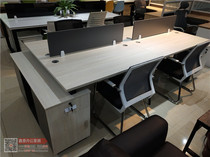Yunnan Kunming office furniture simple modern steel frame desk chair 2 people 4 people staff desk and chair combination staff seat